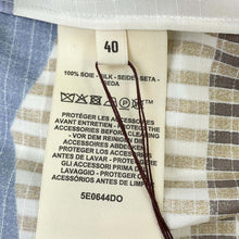 Load image into Gallery viewer, HERMES Wide shirt &quot;Coaching Remix&quot; Size 40 Multicolor Silk100%
