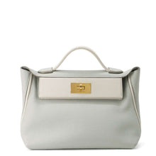 Load image into Gallery viewer, HERMES 24/24 Sac Van Quatre Verso Gris Perle/Betton Togo Leather Swift Leather Size 29
