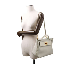 Load image into Gallery viewer, HERMES 24/24 Sac Van Quatre Verso Gris Perle/Betton Togo Leather Swift Leather Size 29
