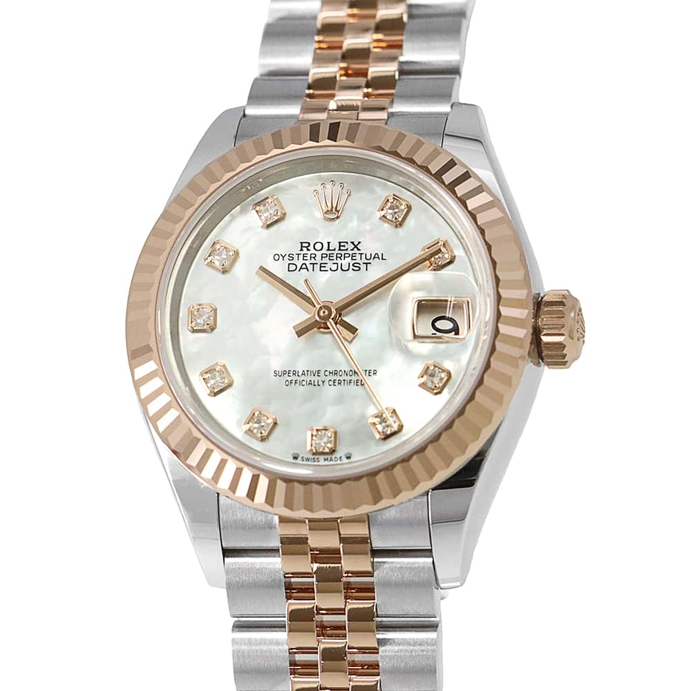 ROLEX Lady-Datejust W28mm Stainless Steel K18PG Mother of Pearl Dial279171