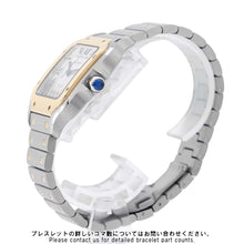 将图像加载到图库查看器中，CARTIER Santos de Cartier watch W35.1mm Stainless Steel K18YG Silver DialW2SA0016
