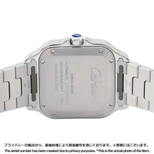 将图像加载到图库查看器中，CARTIER Santos de Cartier watch W35.1mm Stainless Steel K18YG Silver DialW2SA0016
