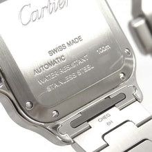 将图像加载到图库查看器中，CARTIER Santos de Cartier watch W35.1mm Stainless Steel K18YG Silver DialW2SA0016
