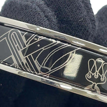 Load image into Gallery viewer, HERMES Clic Clac H Size PM Black/Silver Enamel Metal
