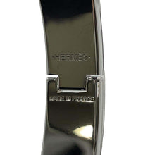 Load image into Gallery viewer, HERMES Clic Clac H Size PM Black/Silver Enamel Metal
