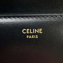 将图像加载到图库查看器中，CELINE Triomphe Small flap wallet Black10D783DPV.38NO Leather
