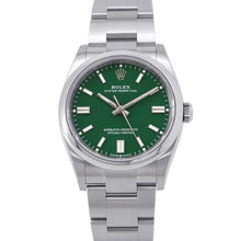 将图像加载到图库查看器中，ROLEX Oyster Perpetual 36 W36mm Stainless Steel Green Dial126000
