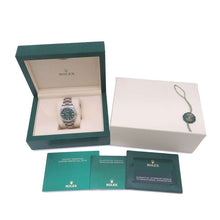 将图像加载到图库查看器中，ROLEX Oyster Perpetual 36 W36mm Stainless Steel Green Dial126000
