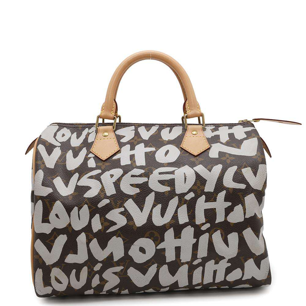 LOUIS VUITTON Speedy ArgentM92195 Monogram・Graffiti Size 30