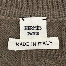 将图像加载到图库查看器中，HERMES H Motif Knit Long Sleeve Size 36 Etoupe 100% virgin wool
