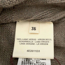 将图像加载到图库查看器中，HERMES H Motif Knit Long Sleeve Size 36 Etoupe 100% virgin wool
