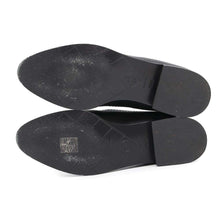 Load image into Gallery viewer, CHANEL CC logo loafers BlackG36717 Leather Size 38H
