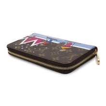 将图像加载到图库查看器中，LOUIS VUITTON Zippy Wallet Brown/PinkM63379 Monogram/Ski
