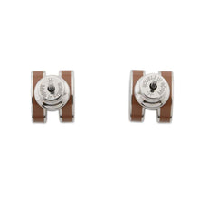 Load image into Gallery viewer, HERMES Pop Ash Earrings Size Mini New Gold Metal Enamel
