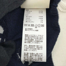 Load image into Gallery viewer, HERMES Long sleeve knit &quot;Chaine d&#39;Ancre&quot; Size 34 Blue・Noir Cashmere50% Silk50%
