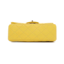 Load image into Gallery viewer, CHANEL Matelasse Top Handle ChainShoulder Bag YellowAS2431 Lambskin
