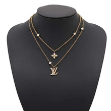 Load image into Gallery viewer, LOUIS VUITTON Necklace Lady LVM01845 Metal Rhinestone
