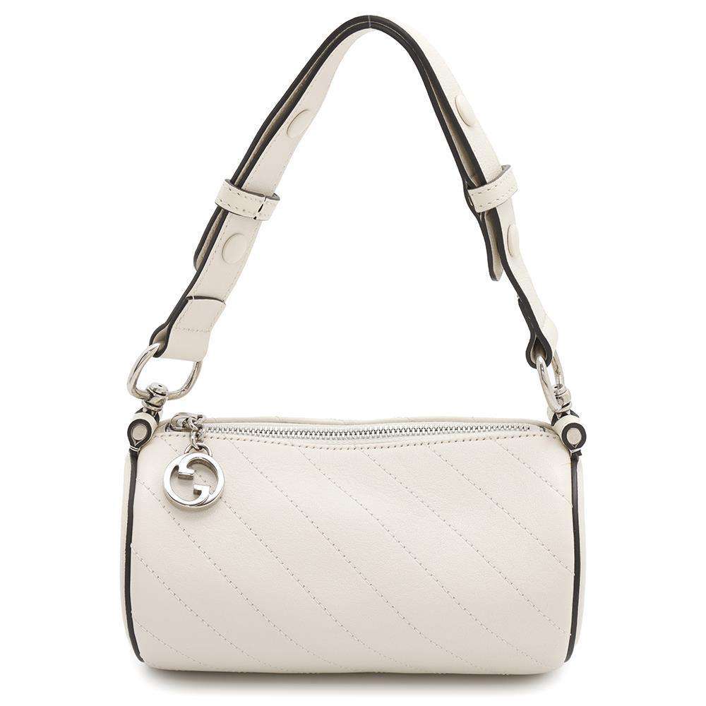 GUCCI Blondie Shoulder Bag White760170 Leather Size Mini