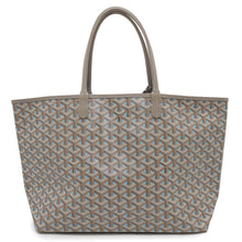 将图像加载到图库查看器中，GOYARD Saint Louis Gray/Blue PVC Leather Size PM
