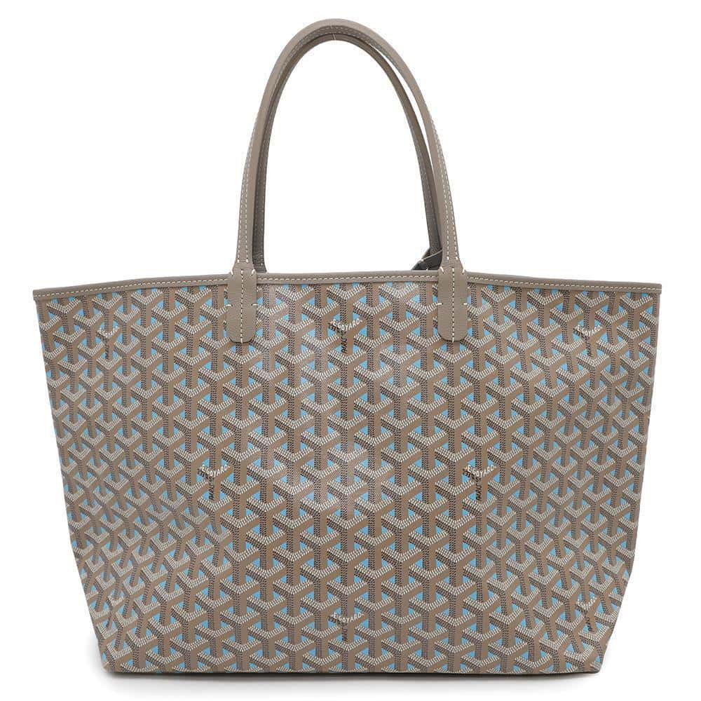 GOYARD Saint Louis Gray/Blue PVC Leather Size PM