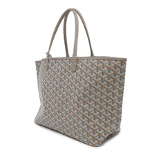 将图像加载到图库查看器中，GOYARD Saint Louis Gray/Blue PVC Leather Size PM
