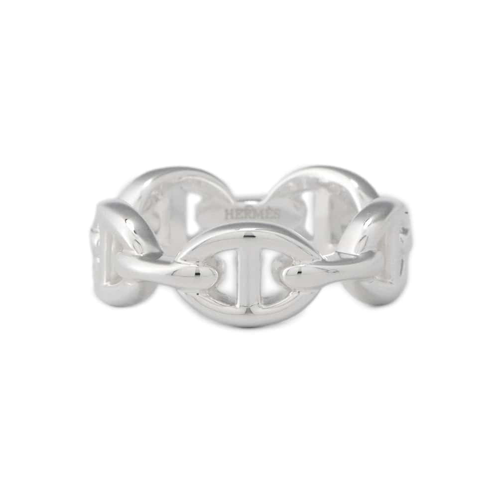 HERMES Chaine d'Ancre Anchene Ring Size 51/#11/PM SV925