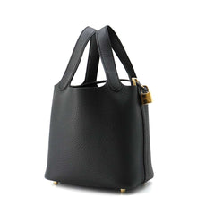 Load image into Gallery viewer, HERMES Picotin Lock Black Taurillon Clemence Size PM
