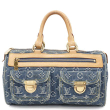 将图像加载到图库查看器中，LOUIS VUITTON Neo Speedy Blue/YellowM95019 Monogram Denim
