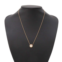 Load image into Gallery viewer, TIFFANY&amp;Co. T Circle Necklace Size Small 18K Pink Gold
