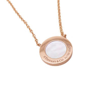 Load image into Gallery viewer, TIFFANY&amp;Co. T Circle Necklace Size Small 18K Pink Gold
