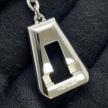 Load image into Gallery viewer, HERMES Necklace 《Clochette》 Vert Veronese Swift Leather Metal
