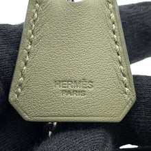 Load image into Gallery viewer, HERMES Necklace 《Clochette》 Vert Veronese Swift Leather Metal
