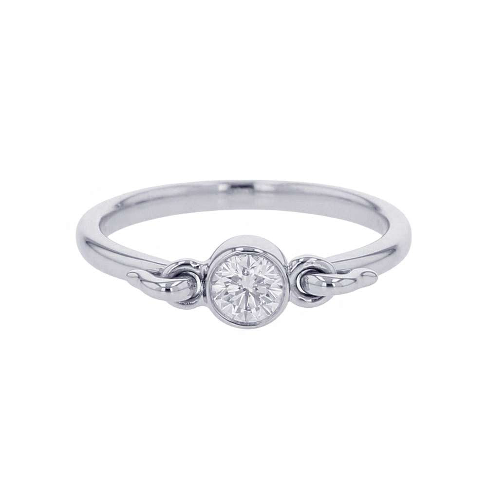TIFFANY&Co. Swan Ring Size Approximately No. 12 Pt950
