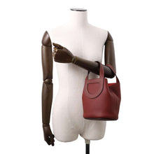将图像加载到图库查看器中，HERMES In the loop Rouge H Taurillon Clemence Swift Leather Size 18
