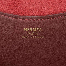 将图像加载到图库查看器中，HERMES In the loop Rouge H Taurillon Clemence Swift Leather Size 18
