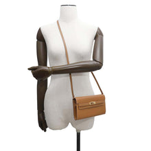 Load image into Gallery viewer, HERMES Kelly wallet long to go Gold Epsom
