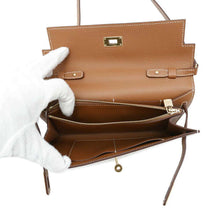 Load image into Gallery viewer, HERMES Kelly wallet long to go Gold Epsom
