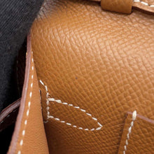 Load image into Gallery viewer, HERMES Kelly wallet long to go Gold Epsom

