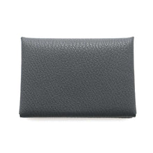 将图像加载到图库查看器中，HERMES Calvi Duo Verso Grimist/Black Chevre Myzore Goatskin
