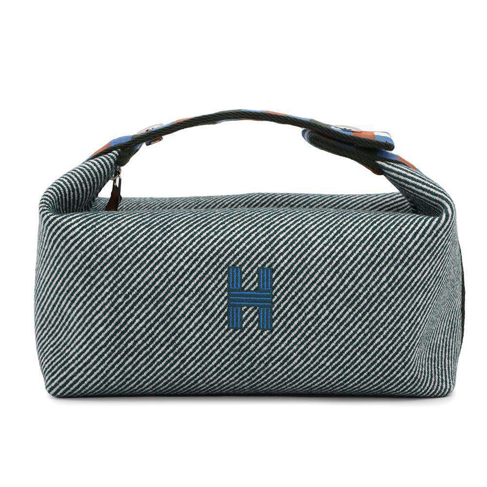 HERMES BRIDE A BLACK O CARE VertForet/BelleForet Wool  Size PM