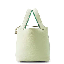 Load image into Gallery viewer, HERMES Picotin Lock Eclat Grineve/Vert Comics Taurillon Clemence Swift Leather Size PM
