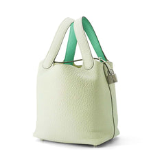 Load image into Gallery viewer, HERMES Picotin Lock Eclat Grineve/Vert Comics Taurillon Clemence Swift Leather Size PM
