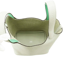 Load image into Gallery viewer, HERMES Picotin Lock Eclat Grineve/Vert Comics Taurillon Clemence Swift Leather Size PM
