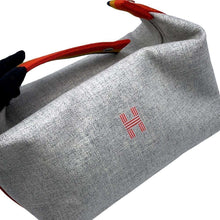 Load image into Gallery viewer, HERMES Brid A Black Rocabar Grease Flannel Wool  Size GM
