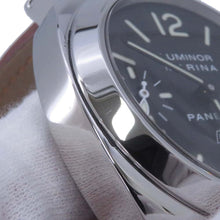 Load image into Gallery viewer, PANERAI Luminor marina logo W44mm Stainless Steel Leather Black DialPAM00005

