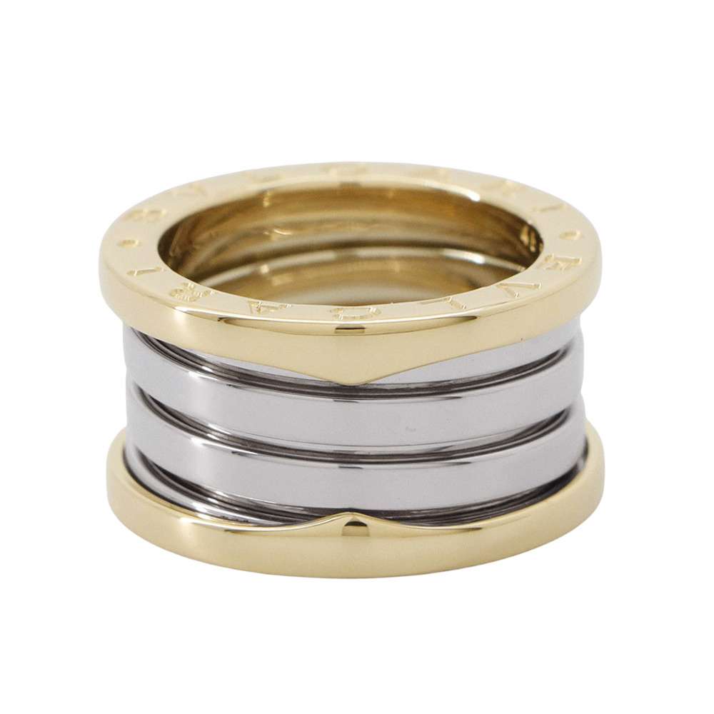 BVLGARI B-zero1 3-band Ring Ginza Limited Size 48/#8 K18YG K18WG