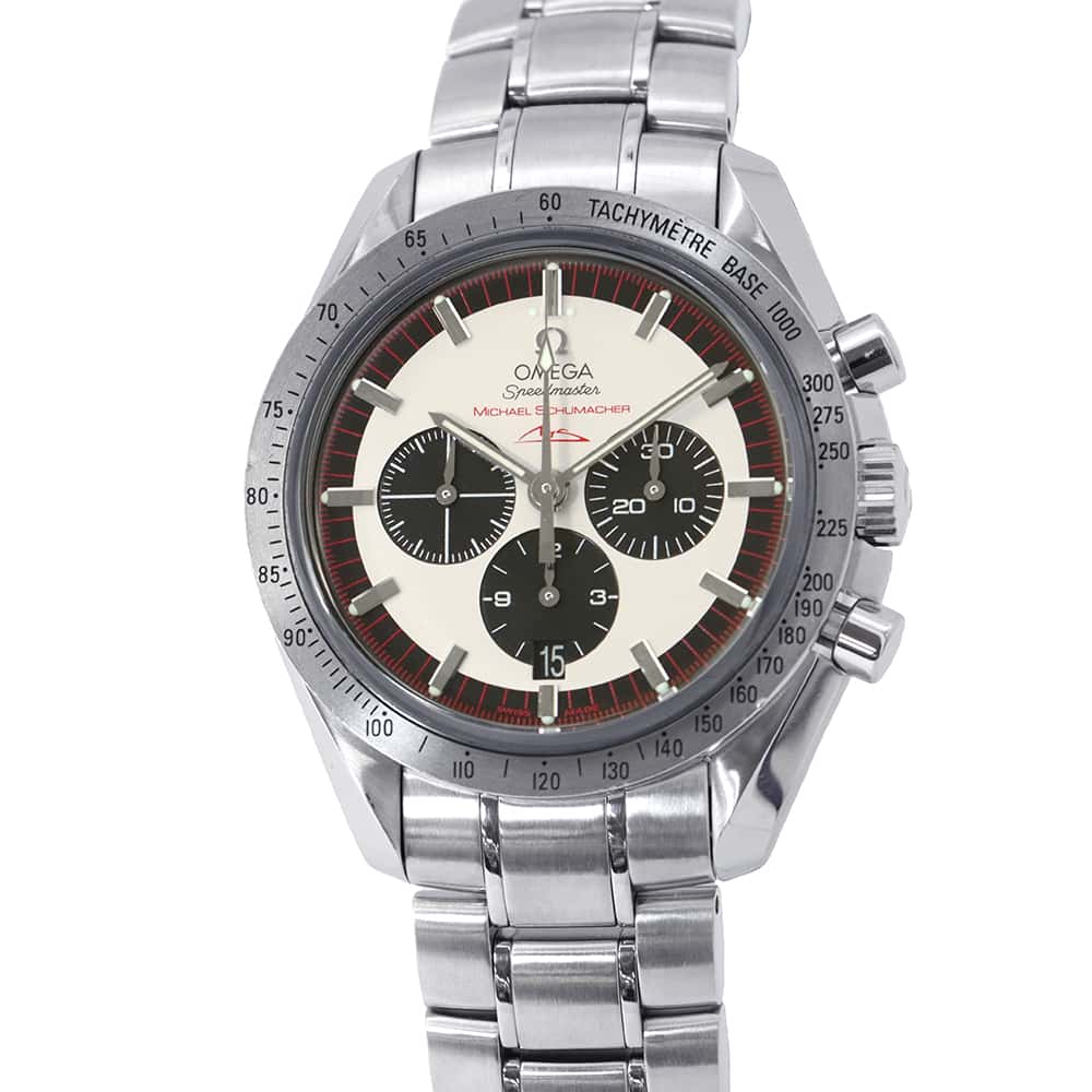 OMEGA Speedmaster Schumacher Legend Limited Edition 500 pieces W42mm Stainless Steel Ivory Dial3853.32