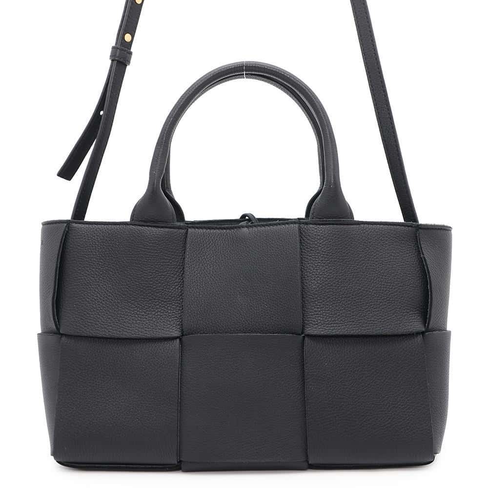 Bottega Veneta Arco Mini INTRECCIATO Cassette Tote Black709337 Leather