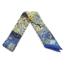 Load image into Gallery viewer, HERMES Twilly In the land of blooming birds Blue/Multicolor Silk100%
