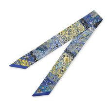 Load image into Gallery viewer, HERMES Twilly In the land of blooming birds Blue/Multicolor Silk100%
